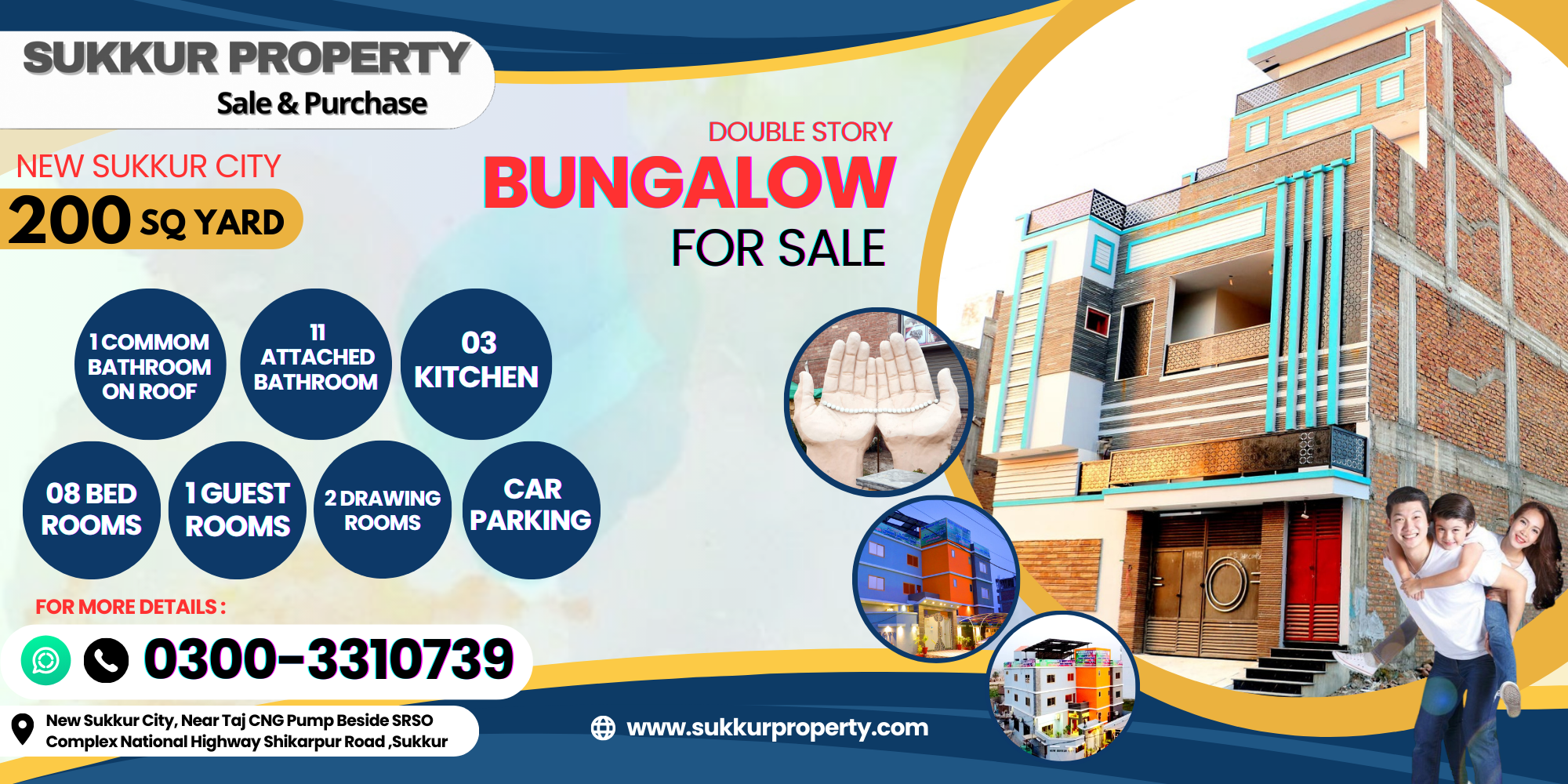 200 Sq Yard Bungalow B-15